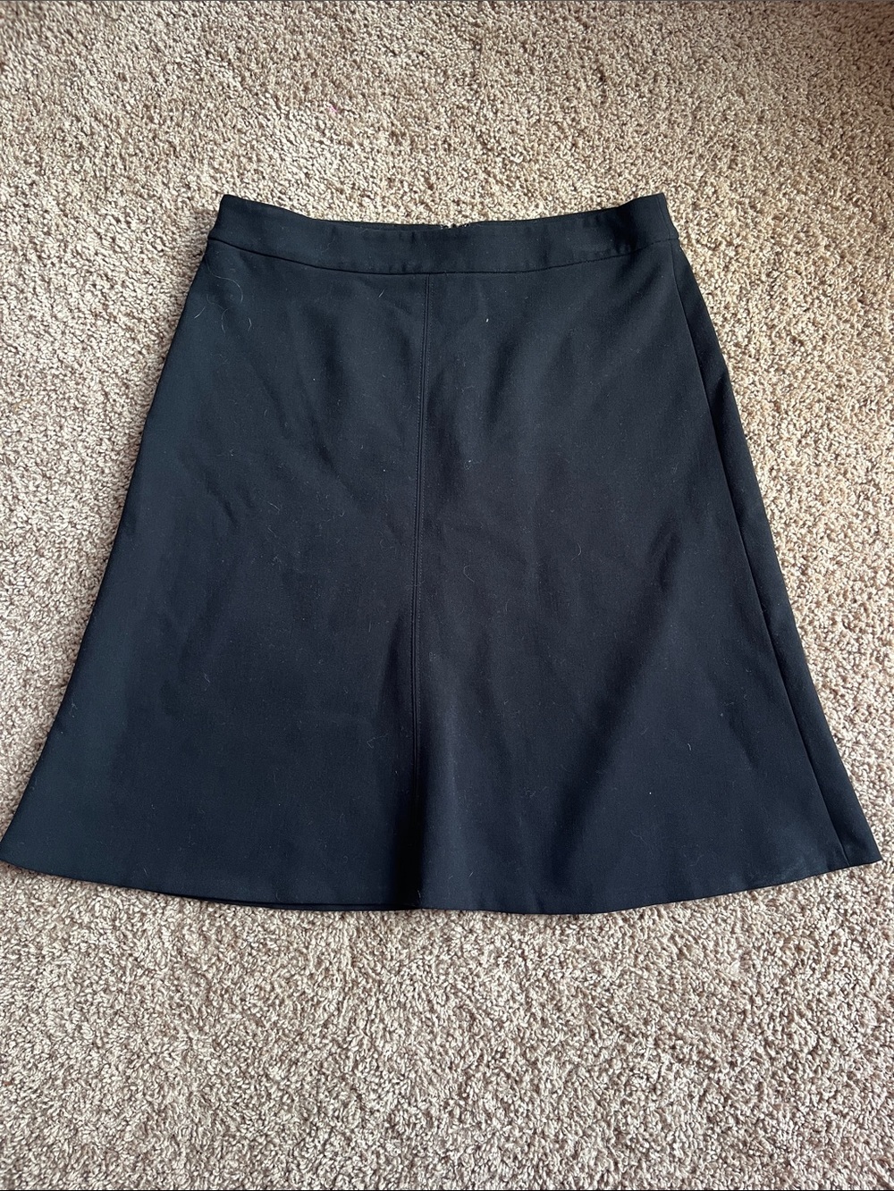 LOFT Black A-Line Skirt Size 4